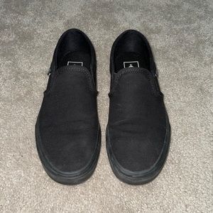Black Slip On Vans